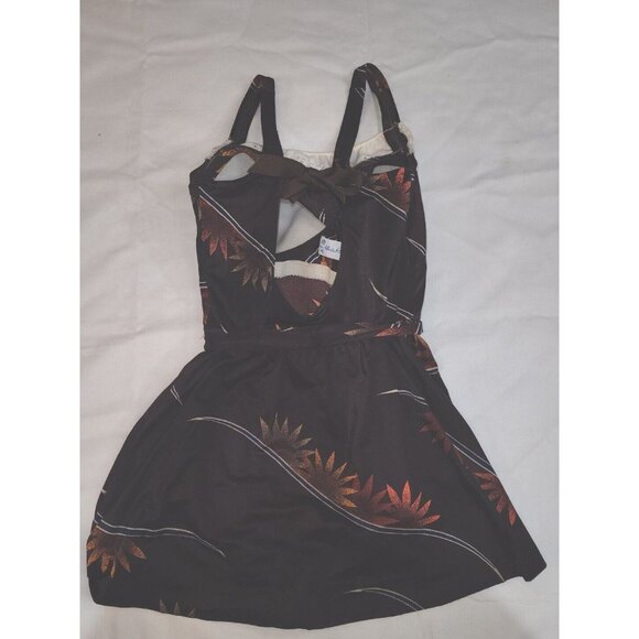 Vintage 1960s Rose Marie Reid Eyelet Keyhole Back Swimsuit Bathing Suit Size 14 - Picture 6 of 11